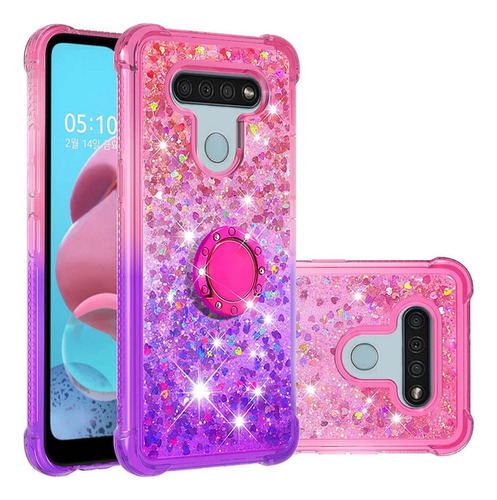 Funda Para LG K51 Gradient Arenas Movedizas Mujeres Niñas Gl