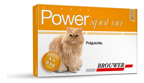 Pipeta Antipulgas Gatos Hasta 8kg Power Spot On