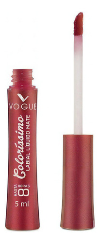 Labial Liquido Vogue Indeleble Larga Duración Colorisimo 5ml Artificio Mate