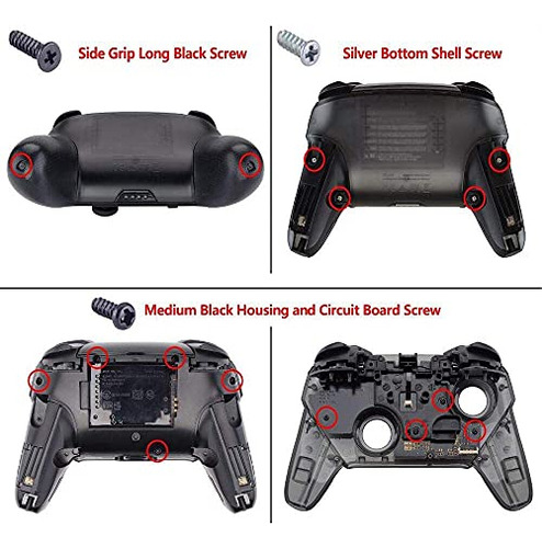 Extremerate Pack De Botones Glossy Para Switch Pro Controlle
