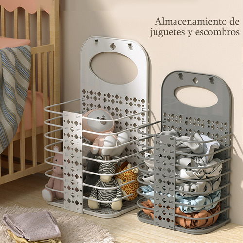 Cesto para ropa sucia lisa Yuhuangcheng color blanco