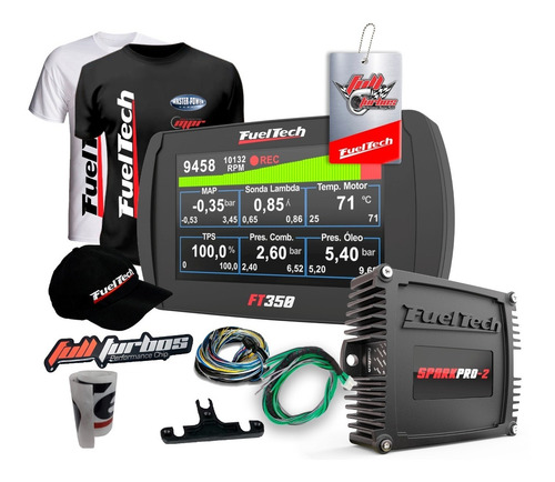 Imagem 1 de 5 de Fueltech Ft350 + Sparkpro 2