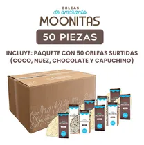 Comprar Oblea Moonitas Amaranto Rellenas Chocolate Mix Sabores 50 Pz
