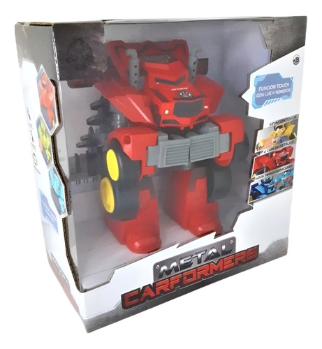 Metal Carformers Auto Con Luz Y Sonido - Centaury Zt Premium Color Rojo