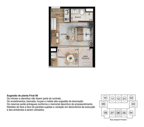 Apartamento Com 1 Dormitório(s) Localizado(a) No Bairro Itaim Bibi Em São Paulo / São Paulo - 4880:909201
