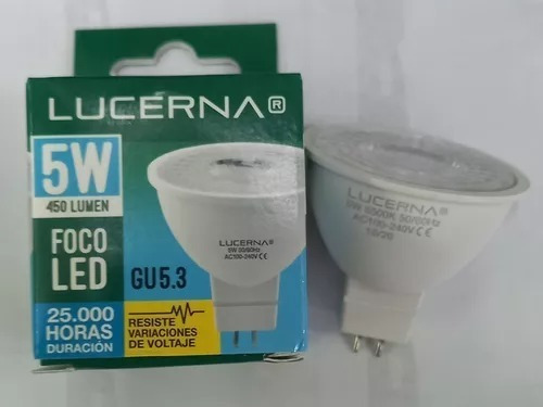 Bombillo Dicroico Led 7w Lucerna 3000k  Gu5.3