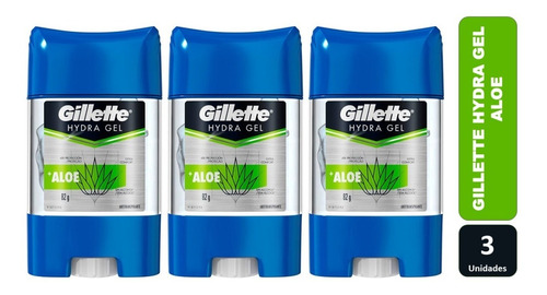Pack X 3 Desodorante Hydra Gel Gillette Aloe