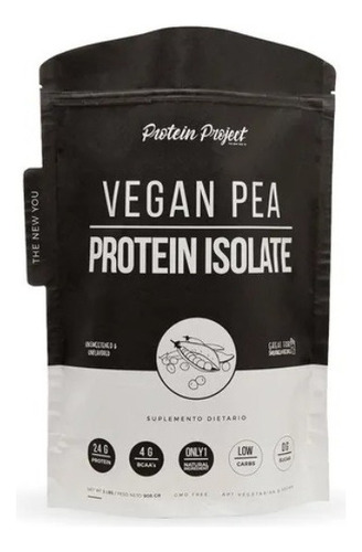 Pea Protein Isolate 908 Gr Protein Project - Proteina Vegana