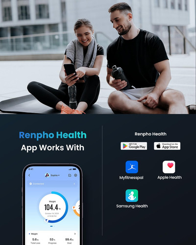 Báscula De Grasa Corporal Bluetooth Renpho, Báscula Digital