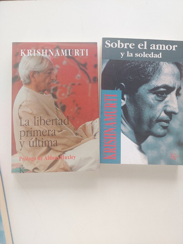 Pack Krishnamurti - Sobre El Amor + La Libertad 2 Libros