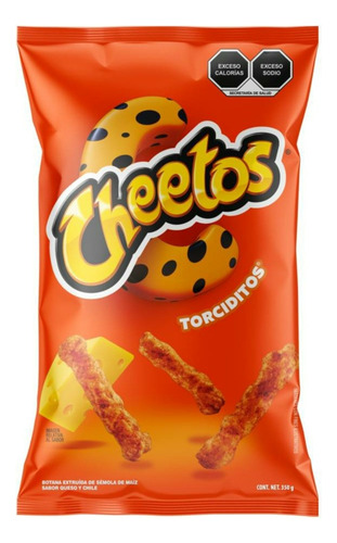 2 Cheetos Torciditos Sabritas Chile Queso Fiestas Snacks