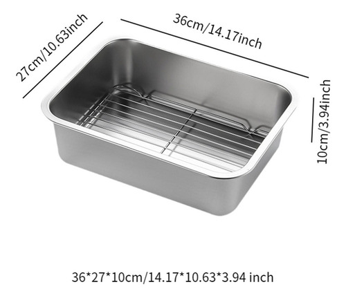 Nuevo Bandeja For Hornear Bandeja Con Rejilla De 36 X 27 X