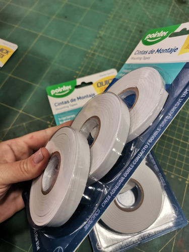 Imagen 2 de 2 de Pack Cintas Montaje Doble Contacto Espuma 3 Uni 1.8mts