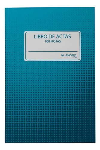 Libro De Actas Líneas 100 Hojas Foliado. Lavoro