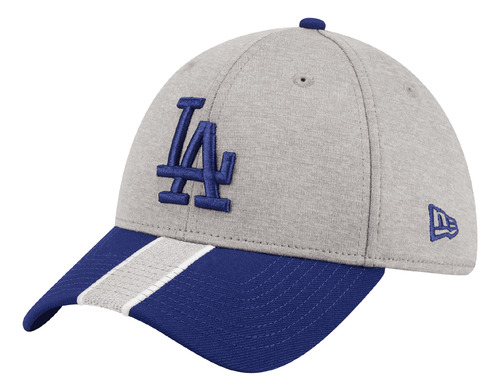 Gorra New Era Mlb 39thirty Los Angeles Dodgers Unisex Gris