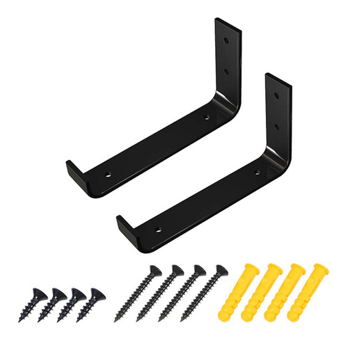 2x Soporte De Estante Con Tornillo Metal 30 Centimetros