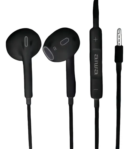 Audífonos Ergonomico 3.5Mm Manos Libres Aiwa Aw-I112N Negro