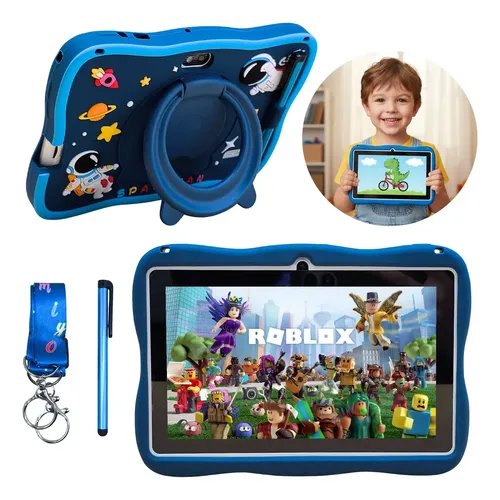 Tablet Infantil Android 7 Polegadas 8gb Ram 128gb Wifi Kids Azul