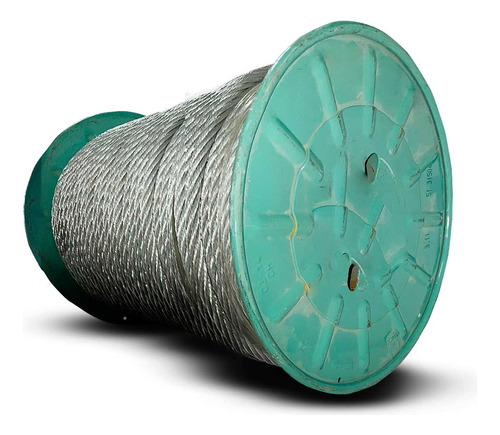 Cabo De Aço Galvanizado 3/8 Pol. 6x19 Fibra 500 Metros
