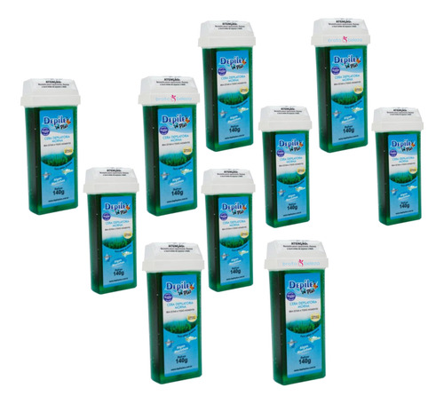 Kit Cera Roll-on Epilação Algas M. 10x140g Rollon Rolon