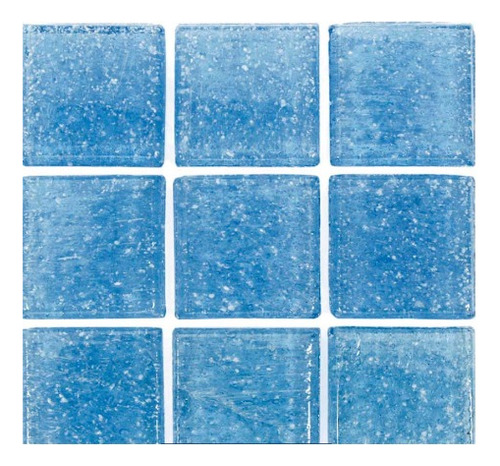 Mt2 Mosaico P/alberca Azul Cristal Marca Kolorines 2x2 Cm