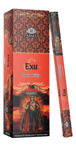 Incenso Parman Exu Box 25 Caixas Com 7 Varetas