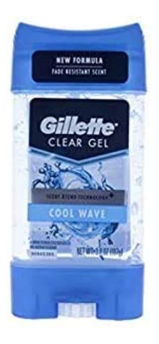 Gillette Desodorante Antitranspirante Gel Transparente, Coo.