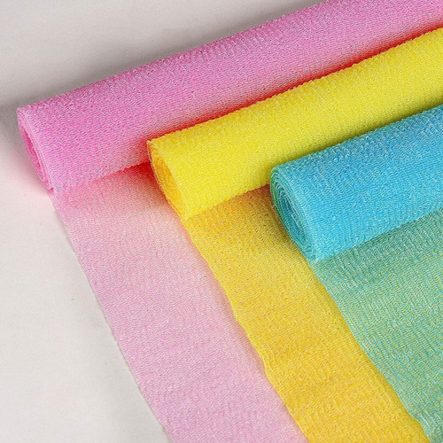 Triko 3 Toallas Exfoliantes Corporales 90x30 Cm Ducha Color Multicolor