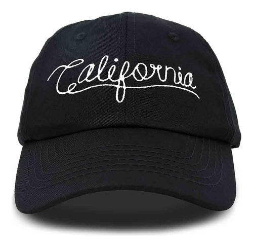 California - Gorra De Béisbol Para Hombre, Color Negro