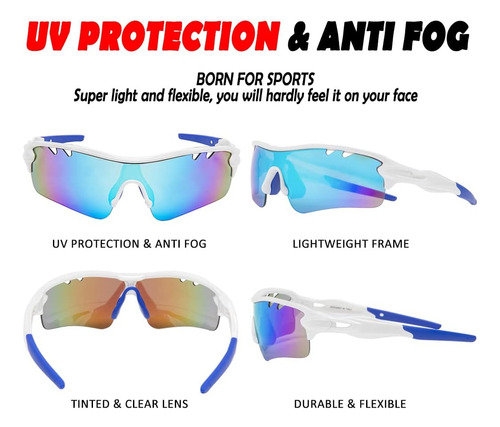 Itscool Gafas De Sol Deportivas Polarizadas Con 5 Lentes Int