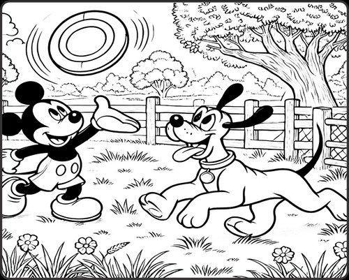 Livro De Colorir Mickey Capa Dura