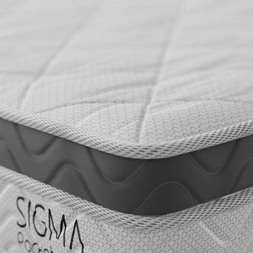 Colchão Viúva Sigma Molas Ensacadas (22x128x188) Branco E...