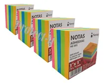 Comprar 4 Blocks 500 Notas Adhesivas 3x3 7.6x7.6cm Total=2000 Notas