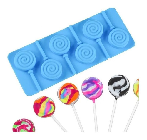 Molde De Silicona Chupetines Para Hacer Lollipop Paleta X6