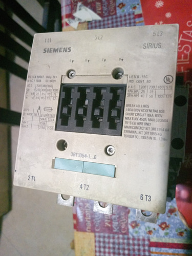 Contactor Siemens Sirius De 160 Amperes Bobina 110 A 127 Vac