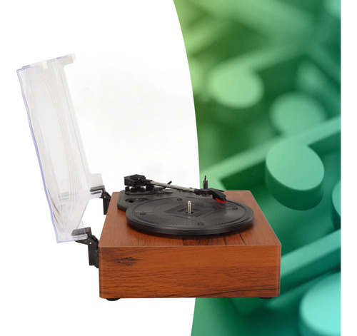 Tocadiscos Con Fonógrafo Vintage, Portátil, Retro