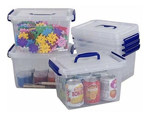 Caja Plástica Pekky Con Asa, 6l, 6 Unidades