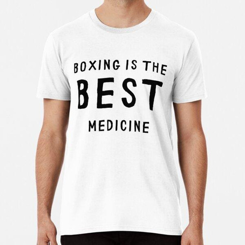 Remera El Boxeo Es La Mejor Medicina Algodon Premium