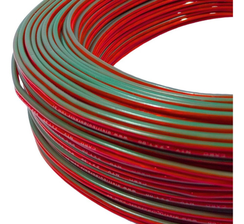 Fio Polarizado 10m Bicolor Cristal 2x1,00mm Cabo Paralelo