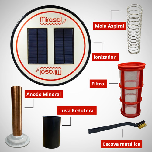 Ionizador Solar Piscina Ate 150.000 Lts 1 Ano Garantia