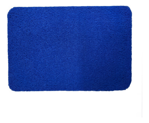 Tapete Alfombra De Entrada Baño Felpudo Pvc Colores Azul