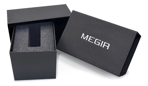 Reloj Hombre Megir 2011 Con Cronógrafo Y Calendario