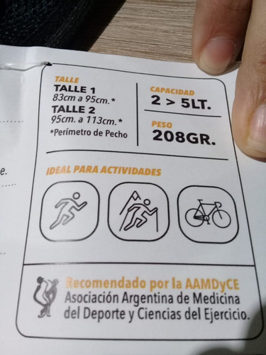 Imagen 5 de 8 de Chaleco Hidratación Noaf Elemental 2 - 5 Litros Running