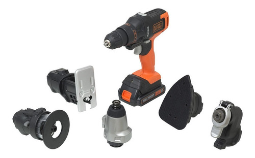 Taladro Atornillador Black+decker Mtx20k6a 20v Naranja Naranja