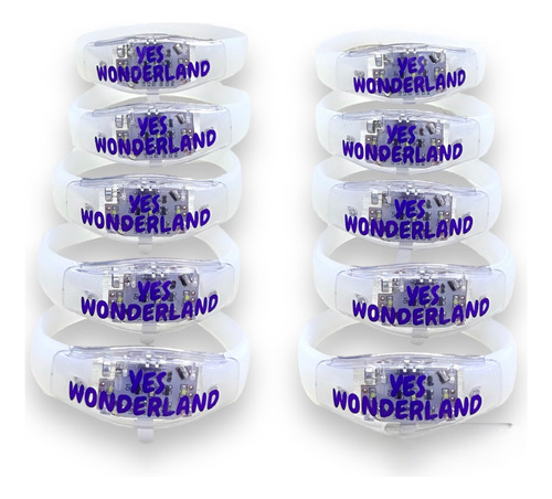 120 Unid. Pulseiras Led Personalizada Ativa Com Musica