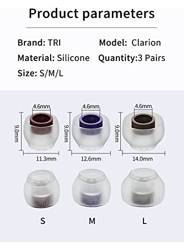 6 Unidades/3 Pares De Puntas Para Audífonos Yinyoo Tri Cla
