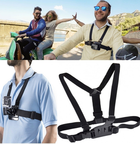 Imagen 7 de 9 de Soporte Arnes Pecho Para Porta Gopro Camara Deportiva Hd