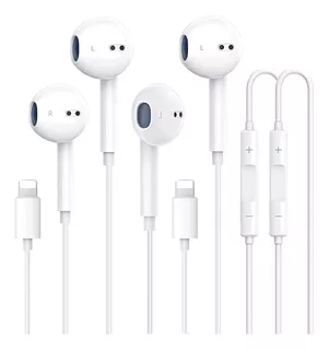 Paquete De 2 Auriculares Apple Earbuds Con Cable Lightning P