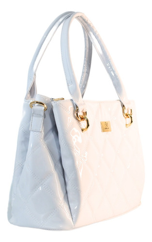 Bolso De Dama Elegante Charol Abollonado Lua De Dibella