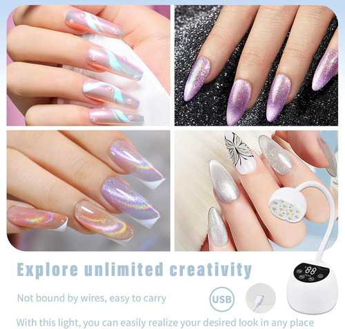 Lámpara De Uñas Led U, 36 W, Mini Lámpara De Uñas Inalámbric